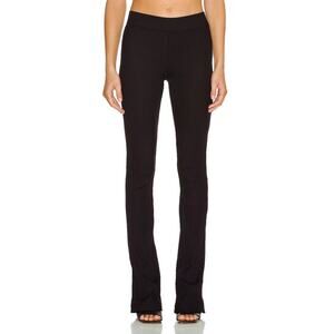 Helmut Lang Ribbed Black Flare Pants Size XS